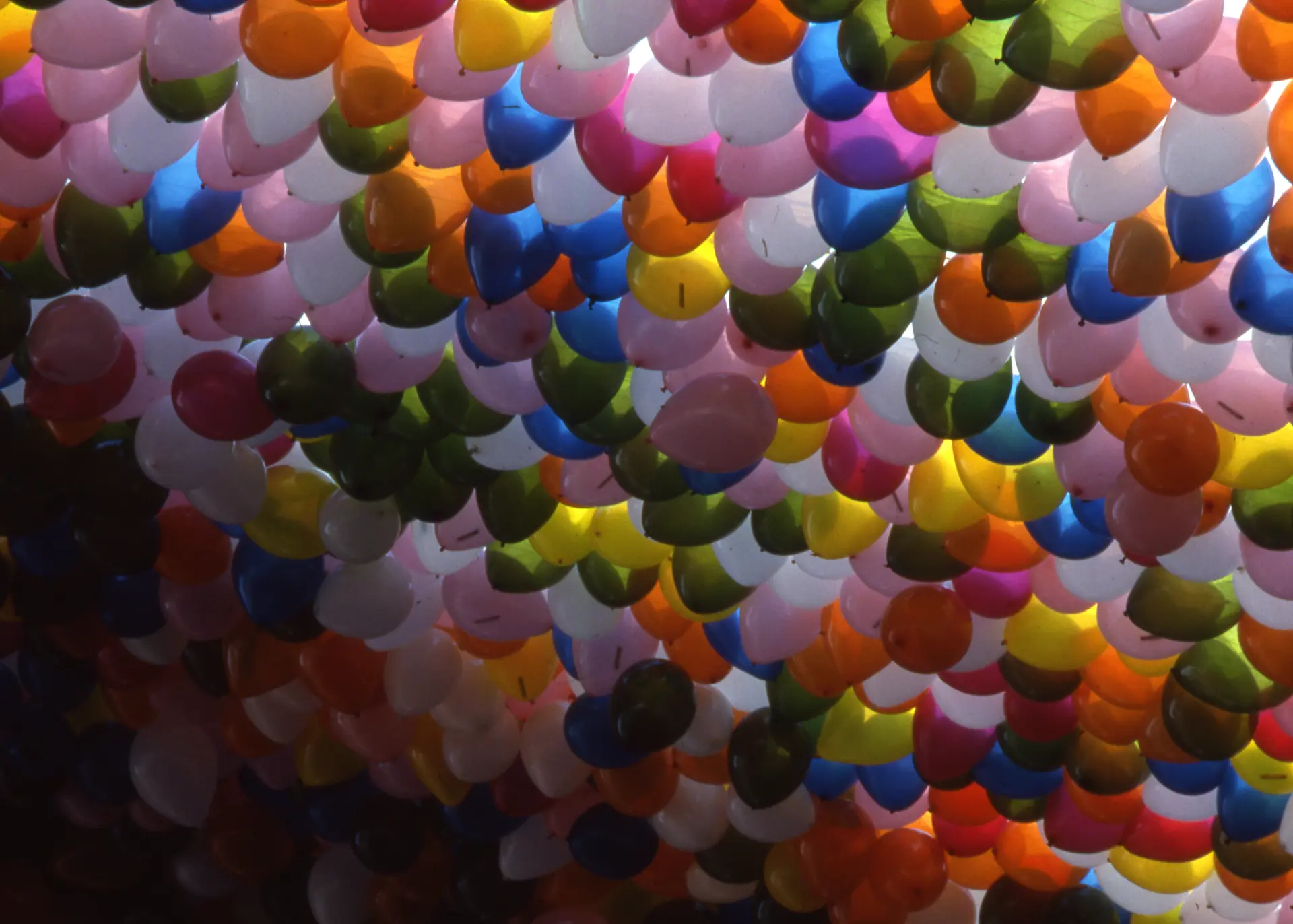 Photographer Jennie Jones, who was stationed in a helicopter, took This photo of balloons filling the sky above Public Square during Balloonfest.  |  Photographed by Jennie Jones