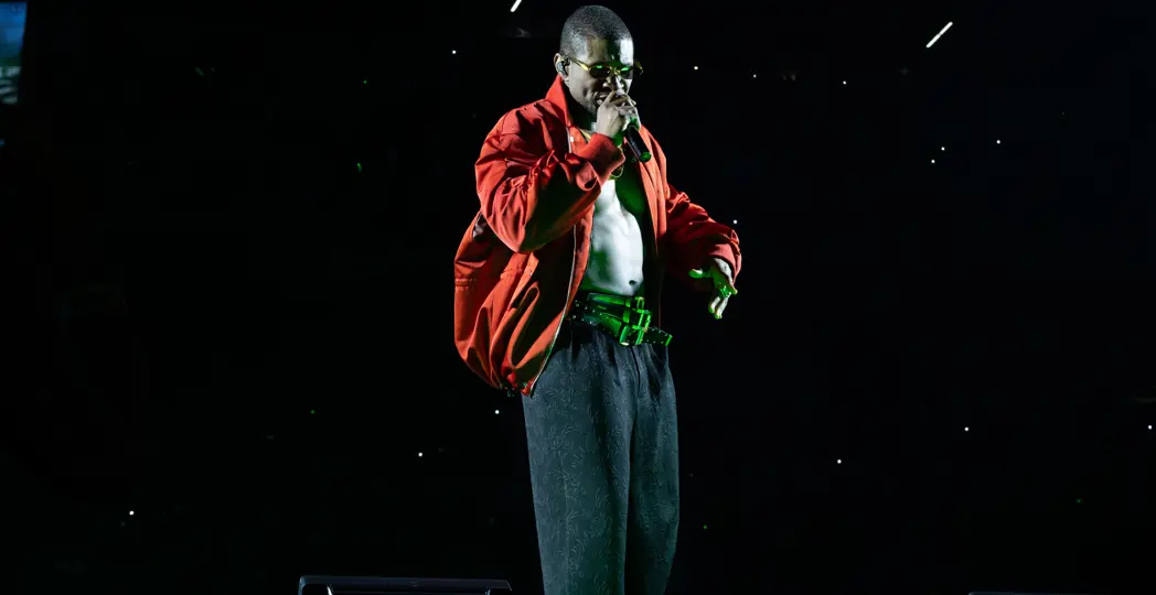 Usher on stage