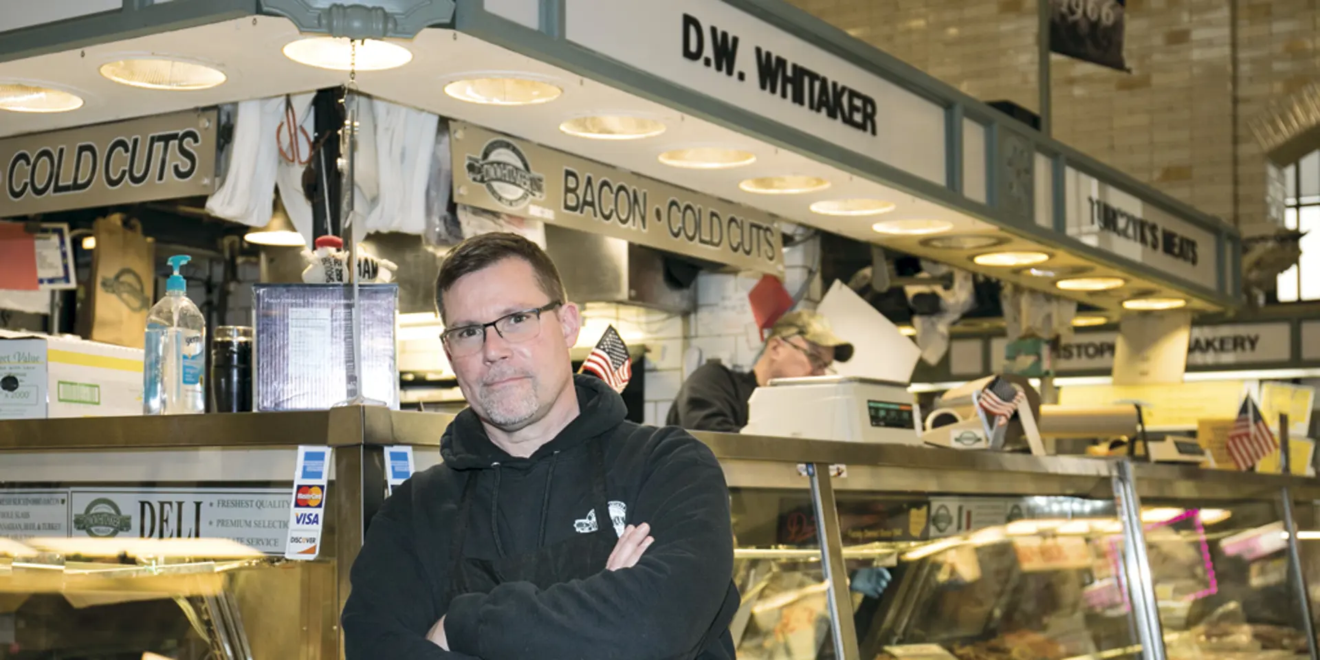 Don Whitaker, owner of D.W. Whitaker Meats and president of the West Side Market Tenants Association