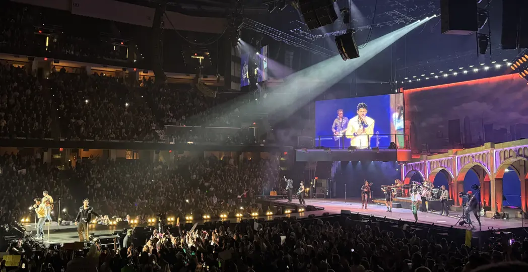 The Jonas Brothers perform at Rocket Arena. | PHOTOGRAPHED BY JULIA LOMBARDO