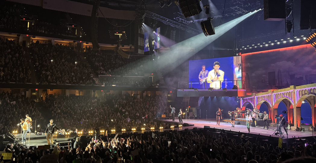 The Jonas Brothers perform at Rocket Arena. | PHOTOGRAPHED BY JULIA LOMBARDIO