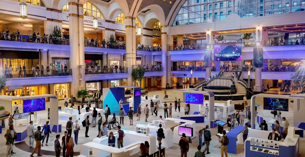 A rendering of Skylight Concourse venue space, without its former fountain. | Courtesy Bedrock