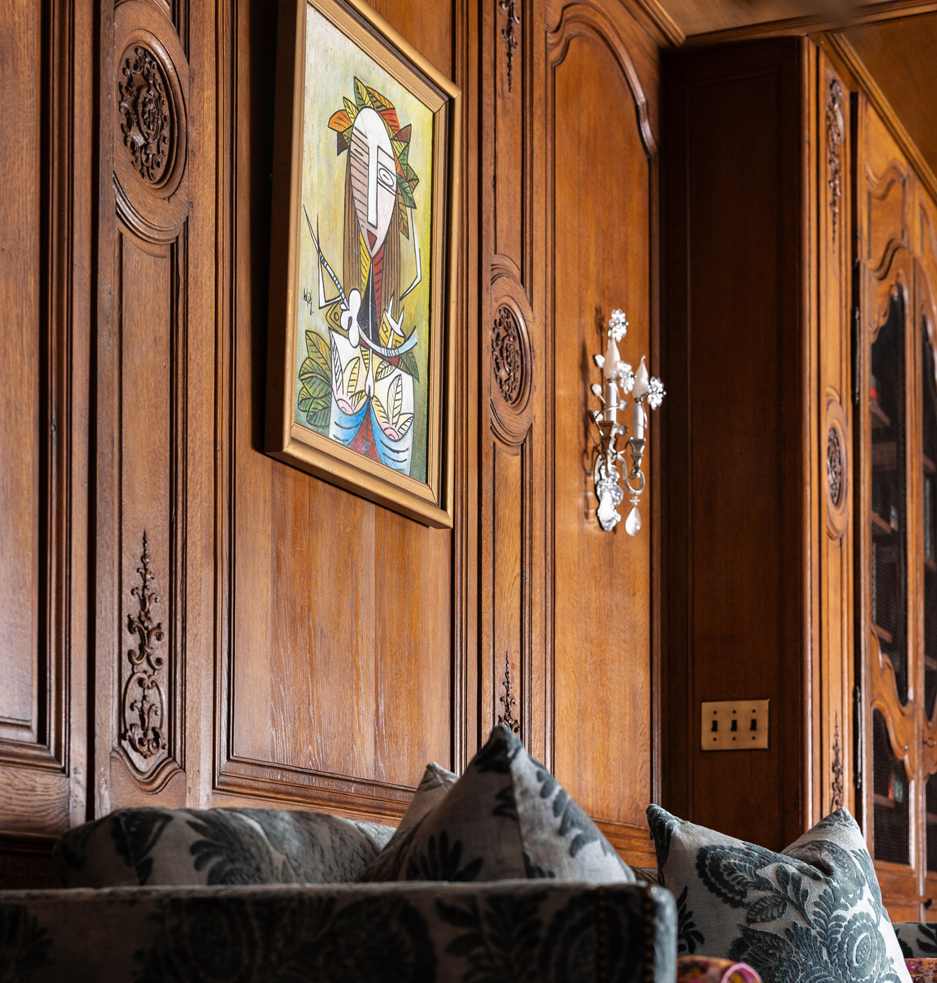 Abstract artwork in Shaker Heights library