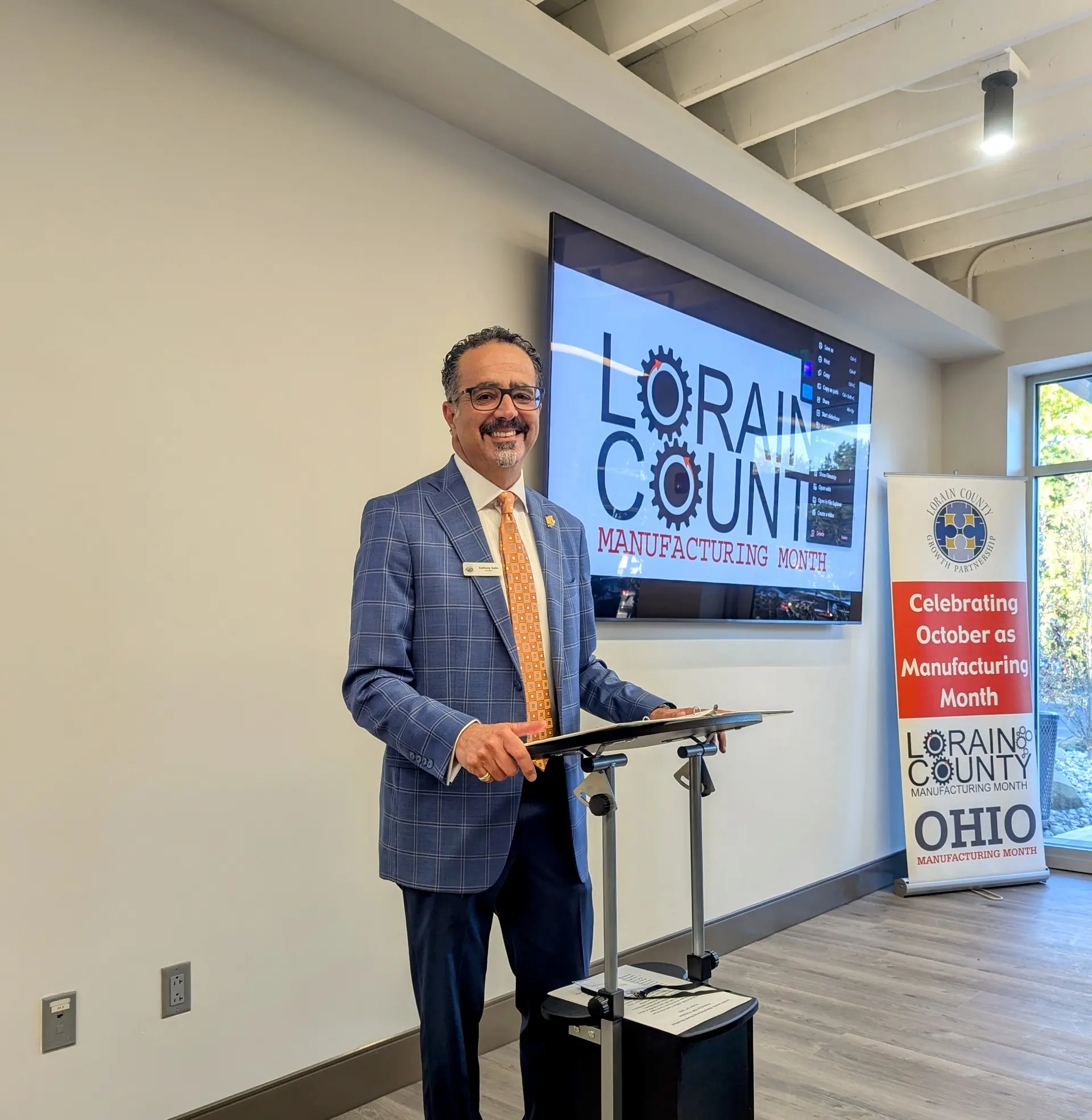 Tony Gallo speaking at an event