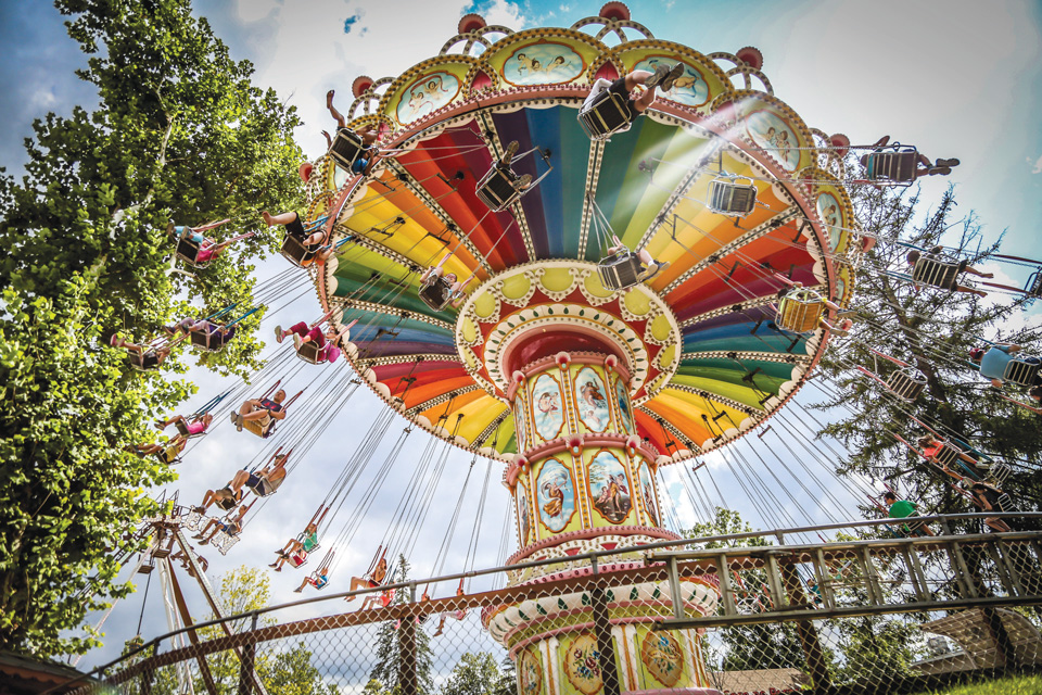 People on a ride at Knoebels Amusement Resort in Elysburg, Pennsylvania (photo courtesy of Knoebels Amusement Park) People on a ride at Knoebels Amusement Resort in Elysburg, Pennsylvania (photo courtesy of Knoebels Amusement Park)