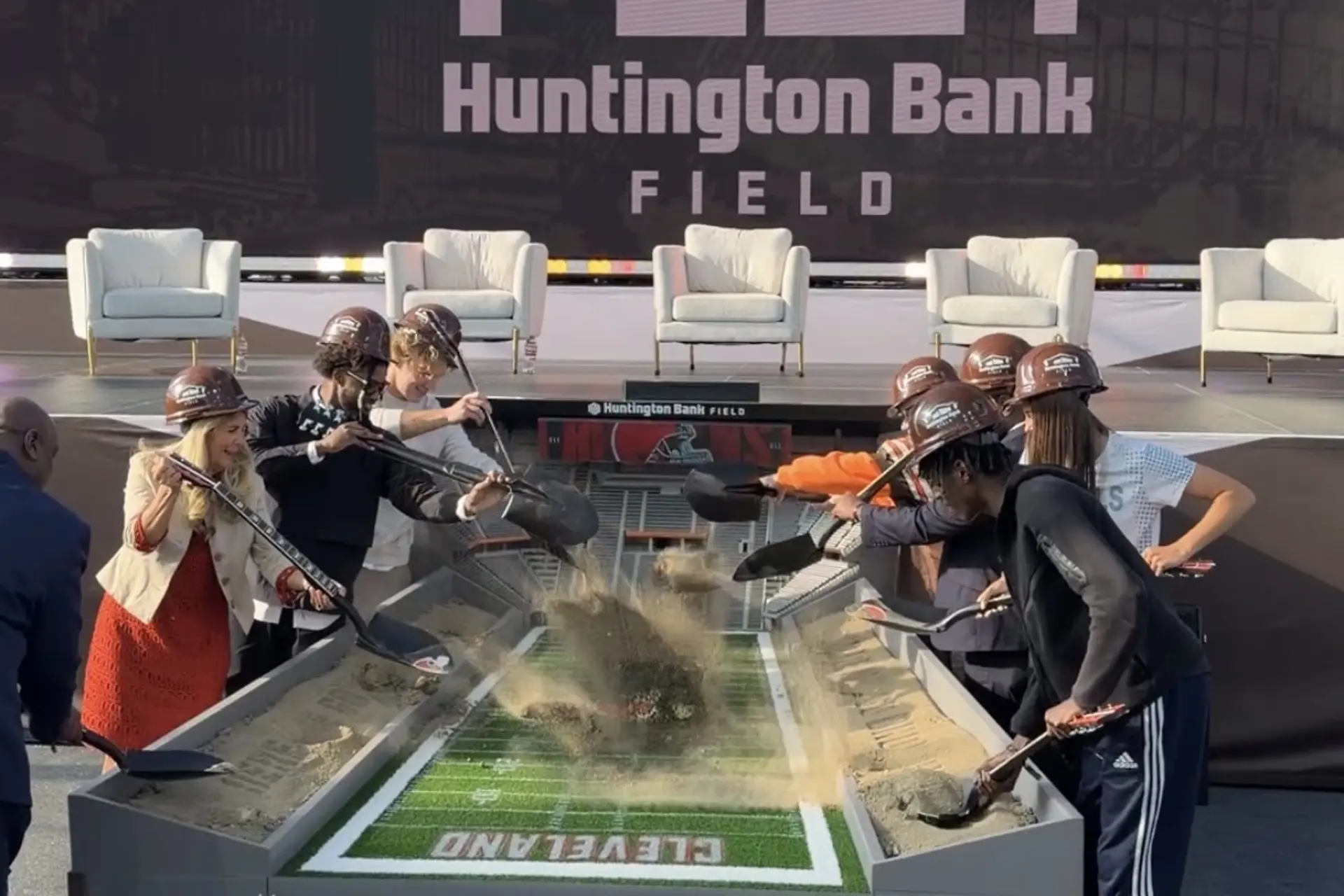 Browns Ground Breaking in Brook Park