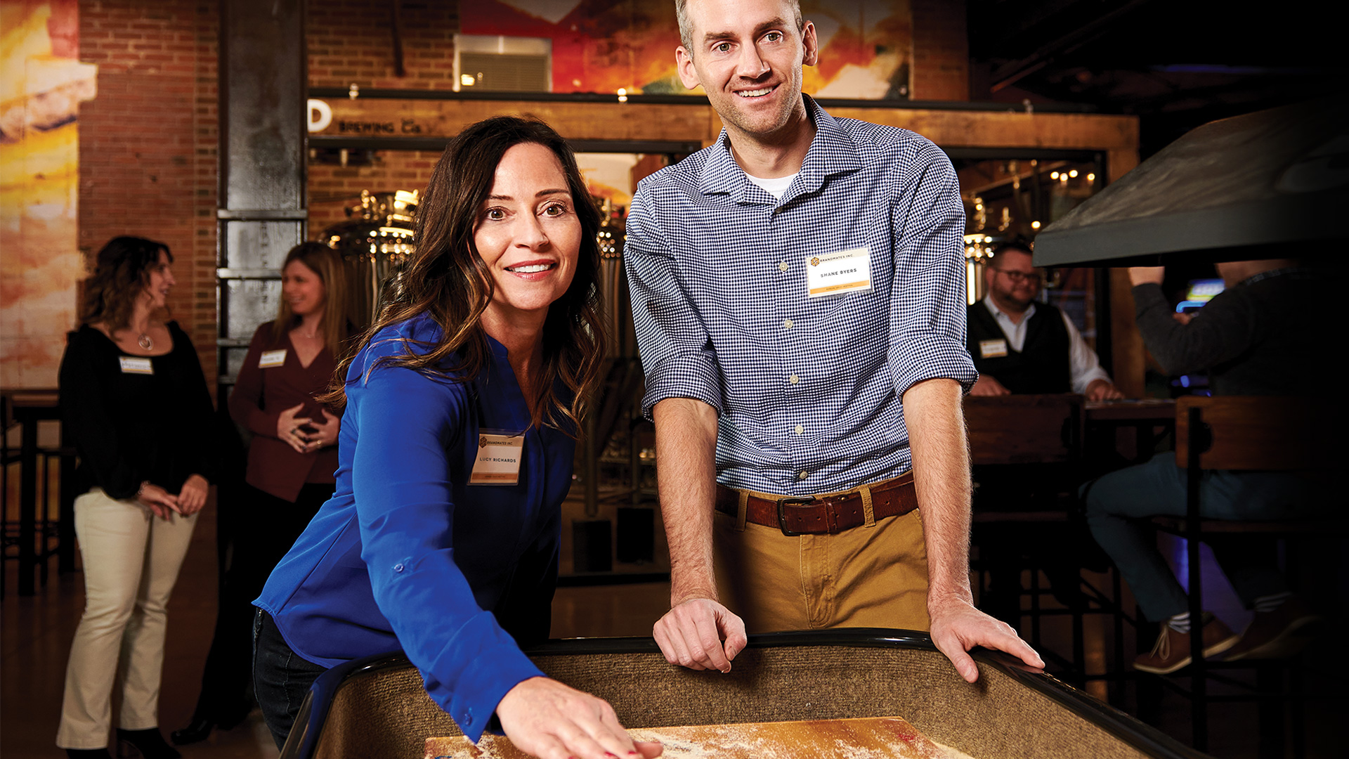 People playing Skee-Ball at Foundry Social in Medina (photo by Jeani Brechbill Photography)