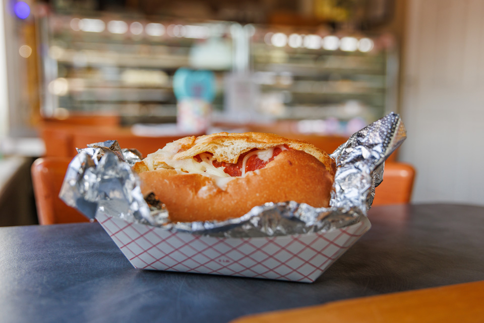 Pepperoni roll from the Marion County Pepperoni Roll Tour in Marion County, West Virginia (photo courtesy of Marion County Visitors Bureau) Pepperoni roll from the Marion County Pepperoni Roll Tour in Marion County, West Virginia (photo courtesy of Marion County Visitors Bureau)