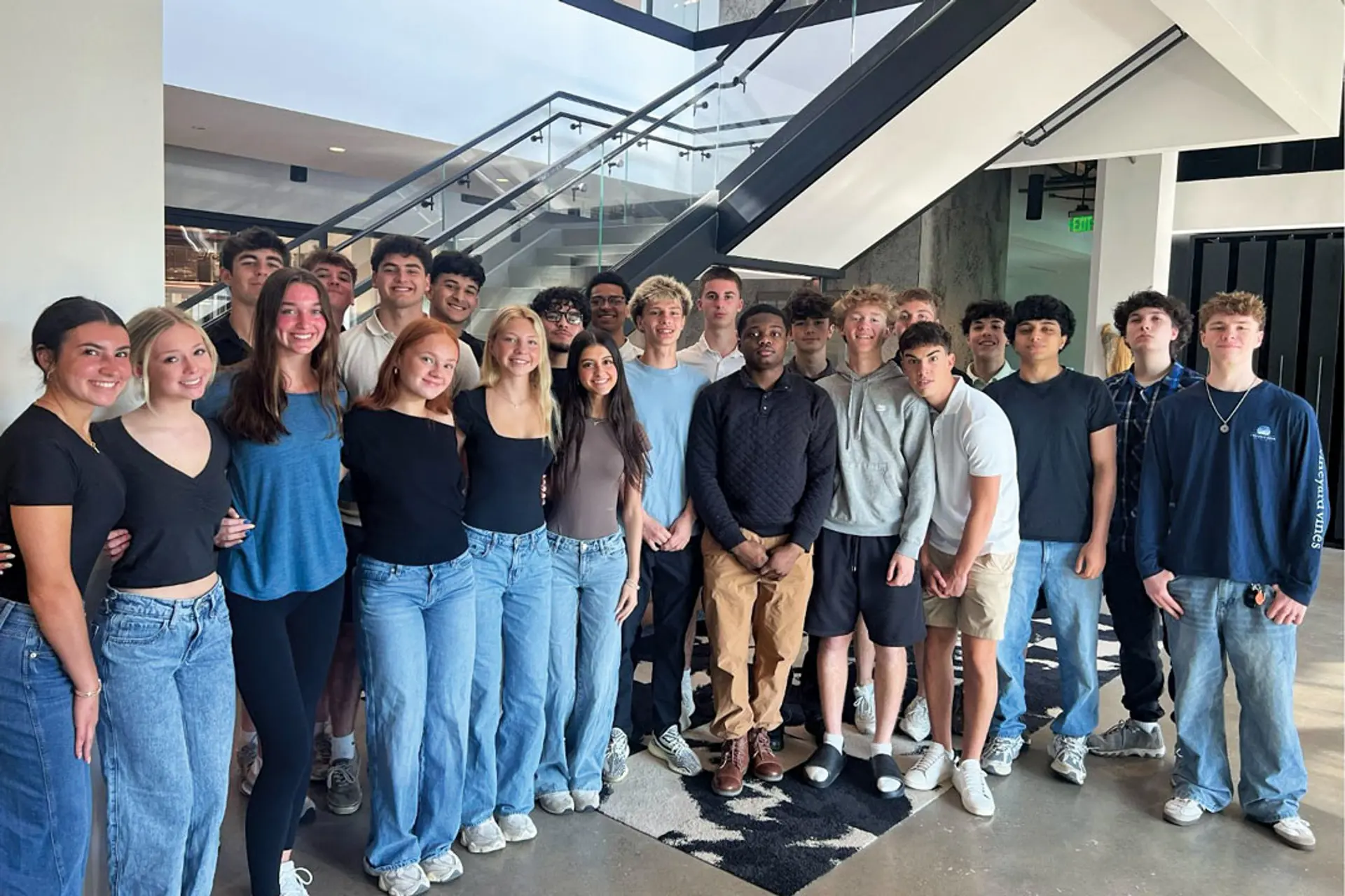 A group photo of high school students from Strongsville High School