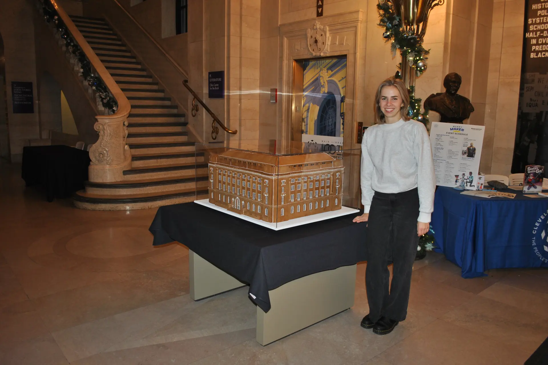 Clevelander Sarah Wagner Brings Her Holiday Gingerbread Tradition to Cleveland Public Library