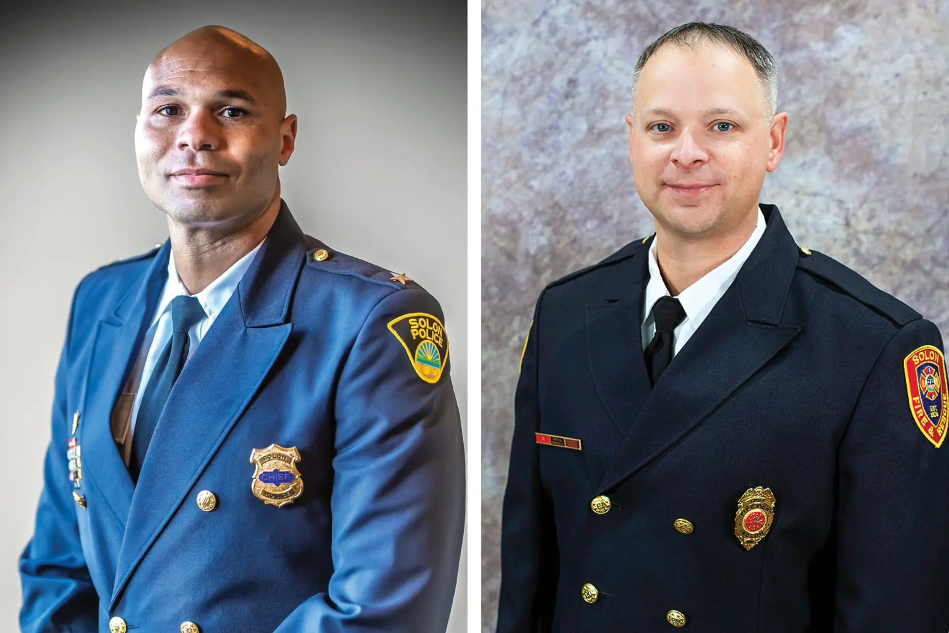 Behind the Badge: Meet Solon’s Police and Fire Chiefs