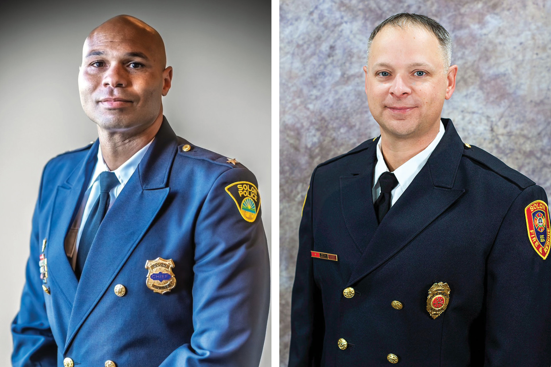 Behind the Badge: Meet Solon’s Police and Fire Chiefs