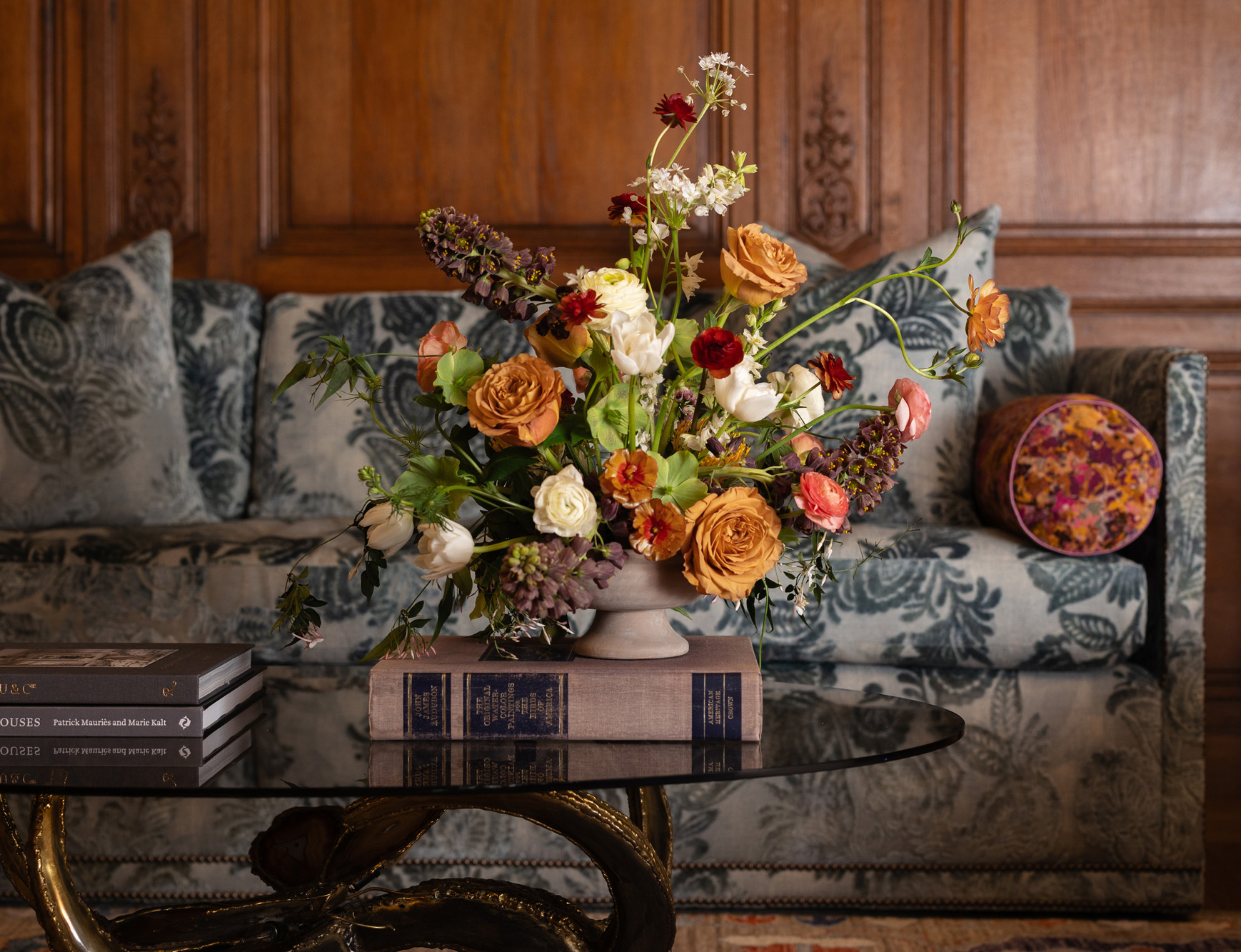 Shaker Heights library flower decor