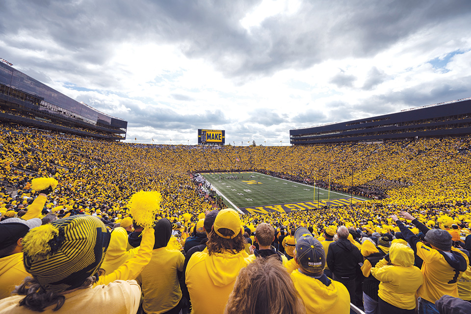 University of Michigan Stadium in Ann Arbor, Michigan. (Photo by Austin Thompson at the behest of Michigan Photography, the University of Michigan))