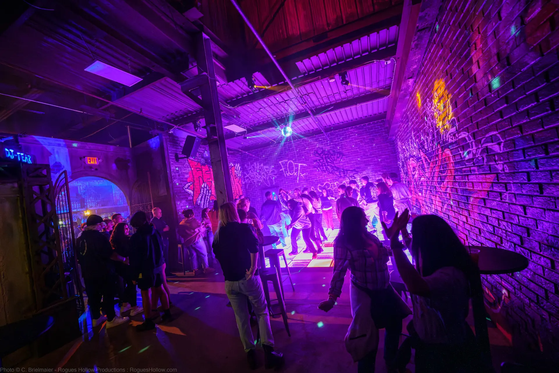 Dance club at Factory of Terror