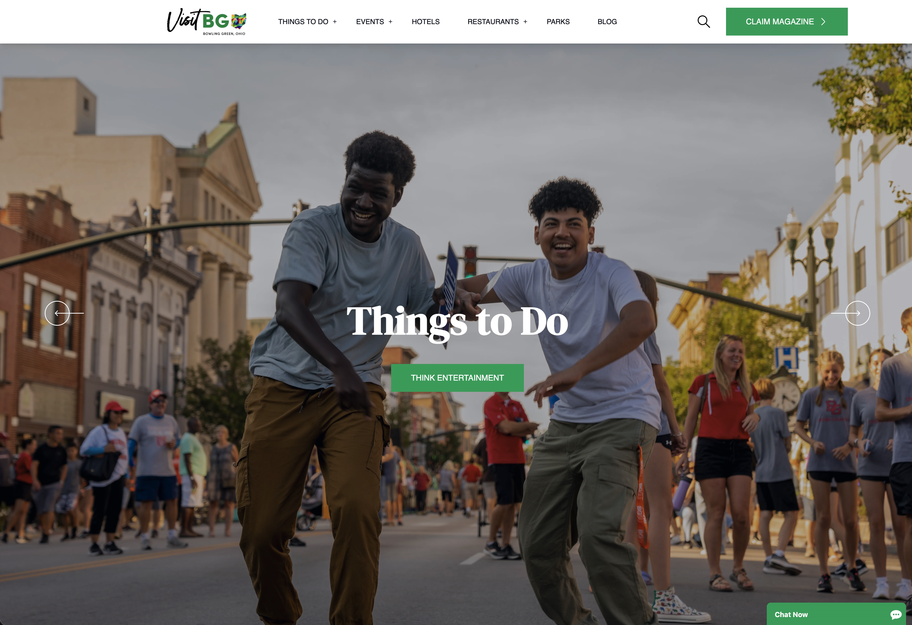 Visit Bowling Green Ohio - Website Build