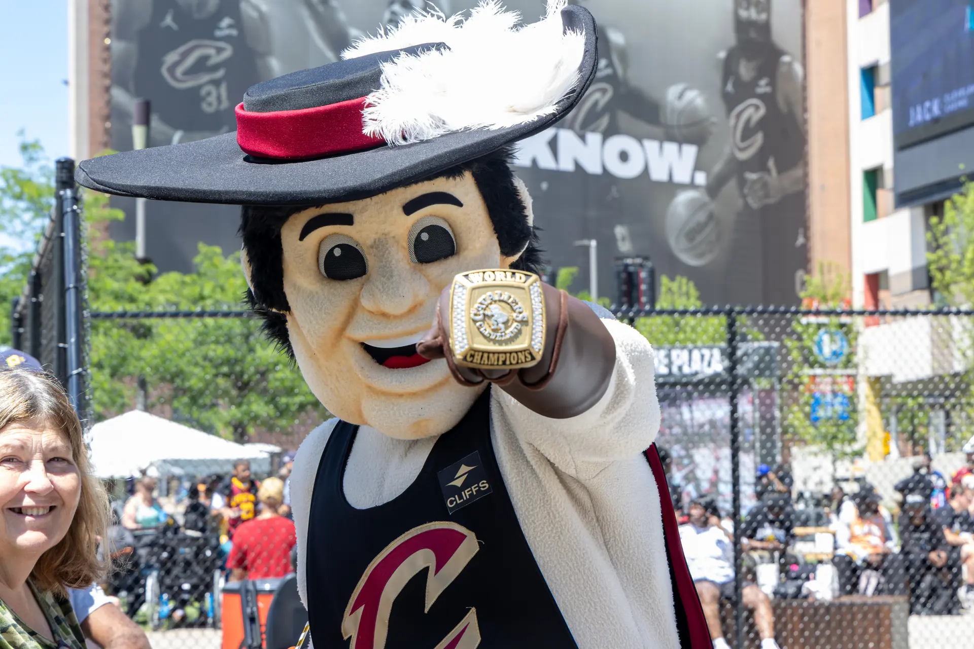 The Cavaliers’ New Outdoor Basketball Court Commemorates Cleveland’s 2016 Championship Win