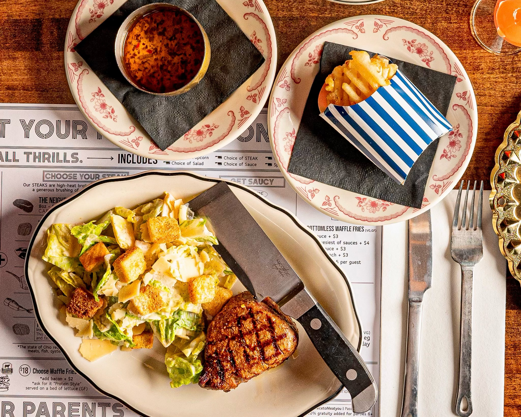 Girl Dinner at STEAK Tremont