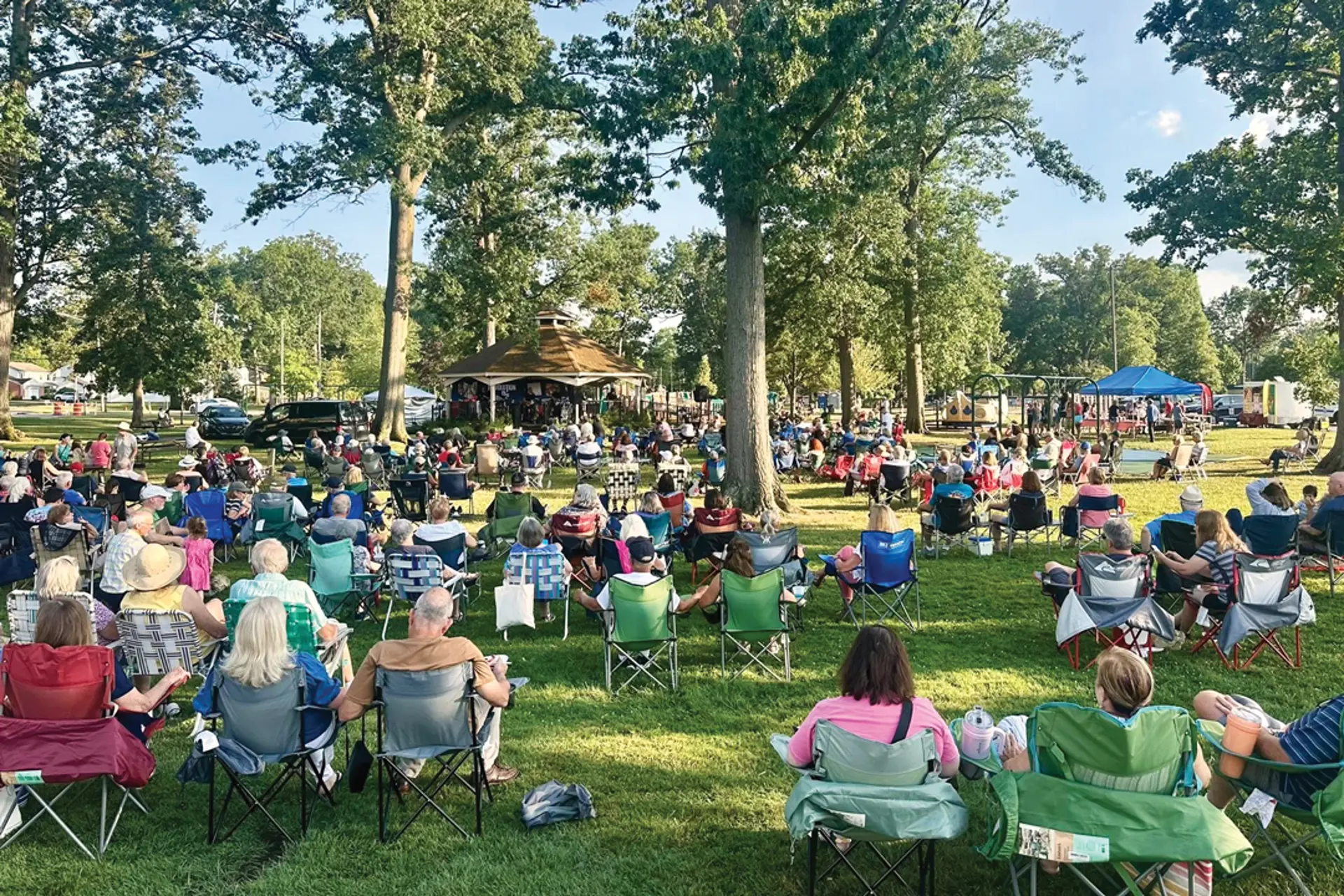 crowd at an outdoor concert